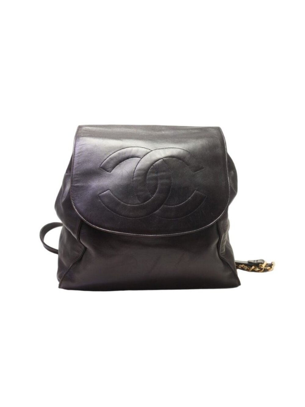 Chanel CC Logo Lambskin Backpack